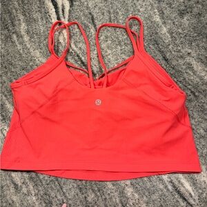 Size 12 Lululemon align strappy ribbed tank top glaze pink.